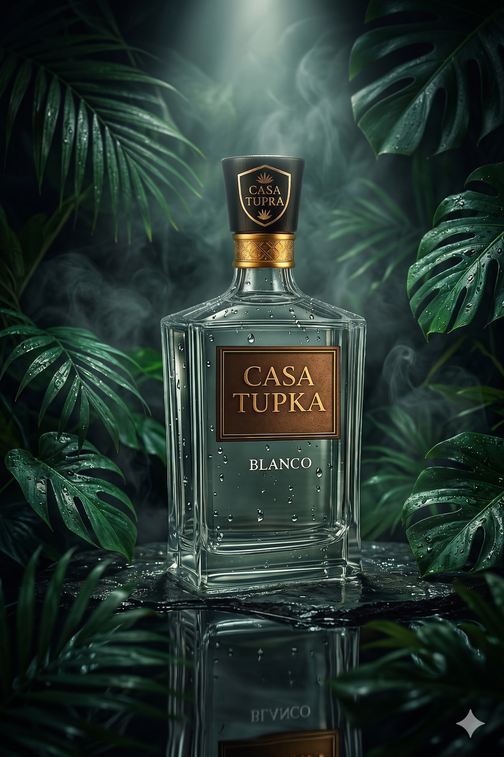 Casa Tupka Blanco Tequila Bottle